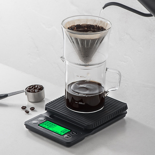 Hand-brewed coffee scale, timing coffee electronic scale, multi-functional baking mini kitchen scale, portable food scale