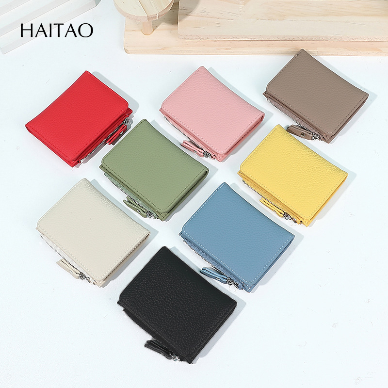 Nuevo estilo simple transfronterizo simple corto estilo japonés billetera de damas de gran capacidad bolsa de cambio
