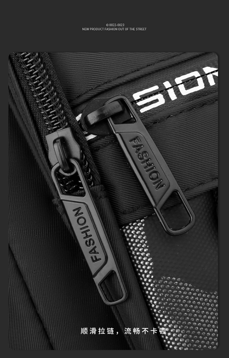 2024 New trendy men's bag, waterproof Oxford fabric single-shoulder crossbody backpack, men's vertical multi-functional casual messenger bag undefined