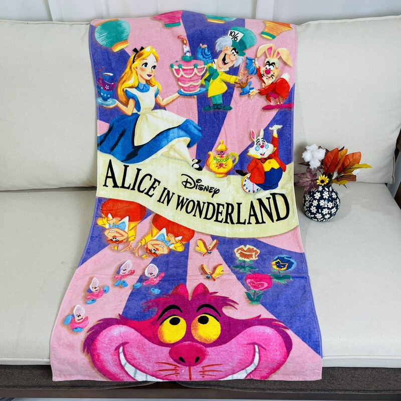 Export Day Cartoon Animation Snow Ariel Mermaid Children's Bath Towel Beach Towel Soft Microfiber Quick Drying