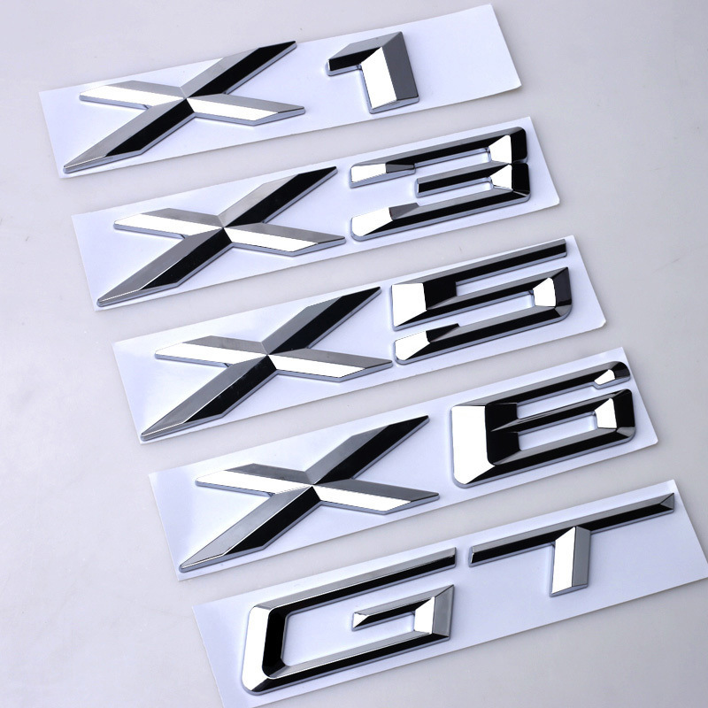 BMW リアロゴ X1X3X4X5X6GT ロゴ GT シリーズ X シリーズ リアトランク車ロゴ ステッカー 排気量ロゴに適しています。|undefined