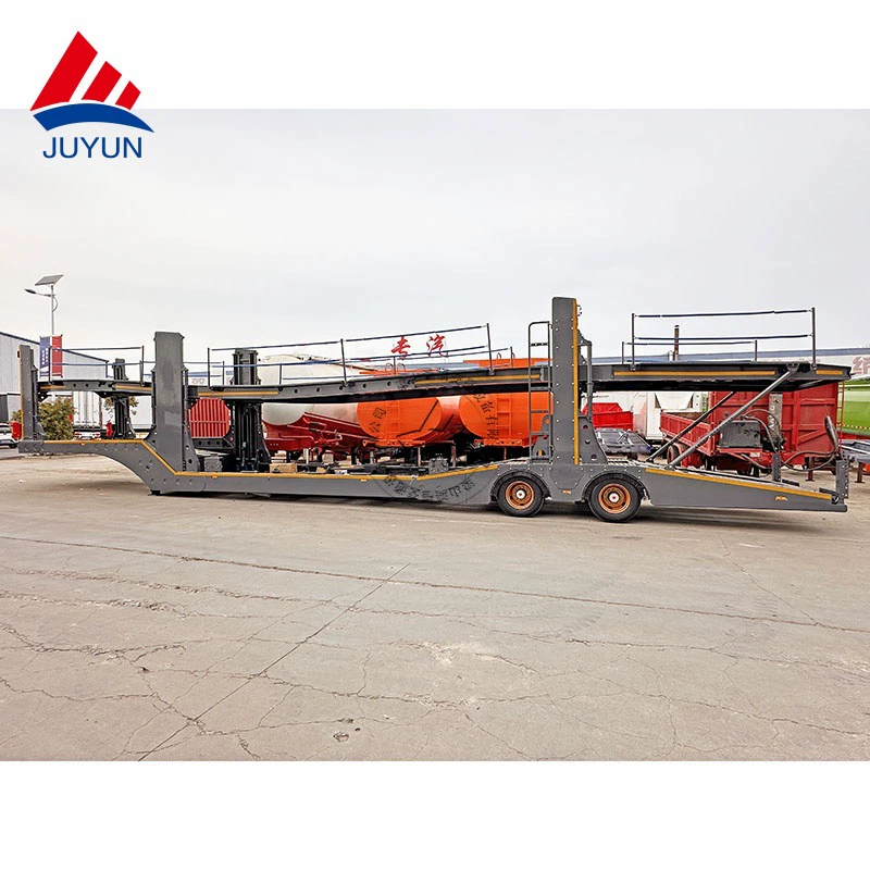 Экспортный автовоз 6-позиционный 8-позиционный полуприцеп для перевозки автомобилей оцинкованный автовоз транспортер для автомобилей