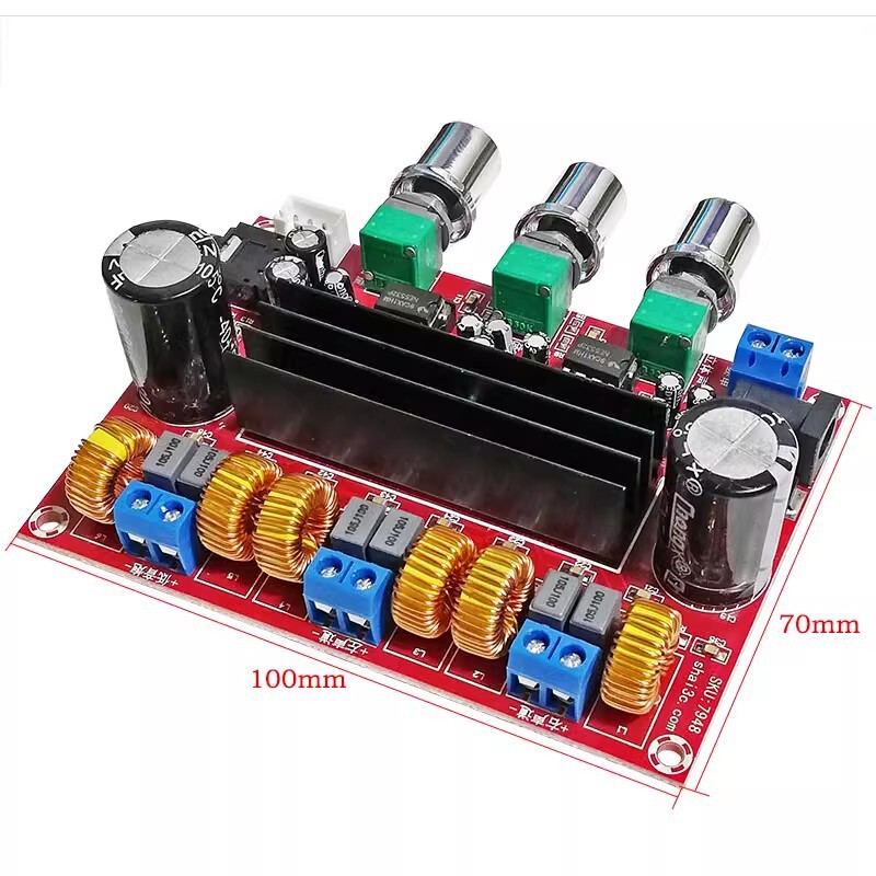 XH-M139 2.1チャンネルデジタル功放板12v-24v広電圧TPA3116D2 2*50W 100W|undefined