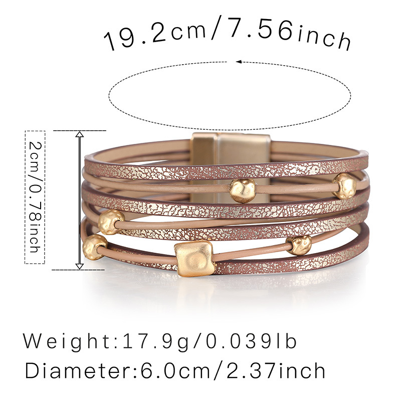 Bohemian Geometric Pu Leather Womenu0027S Bracelets