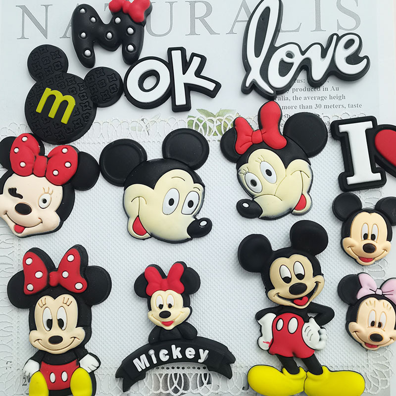 Large three-dimensional Mickey Mouse cream glue diy mobile phone shell patch cartoon children's storage box shoe flower decorative accessories Large three-dimensional Mickey Mouse cream glue diy mobile phone shell patch cartoon children's storage box shoe flower decorative accessories