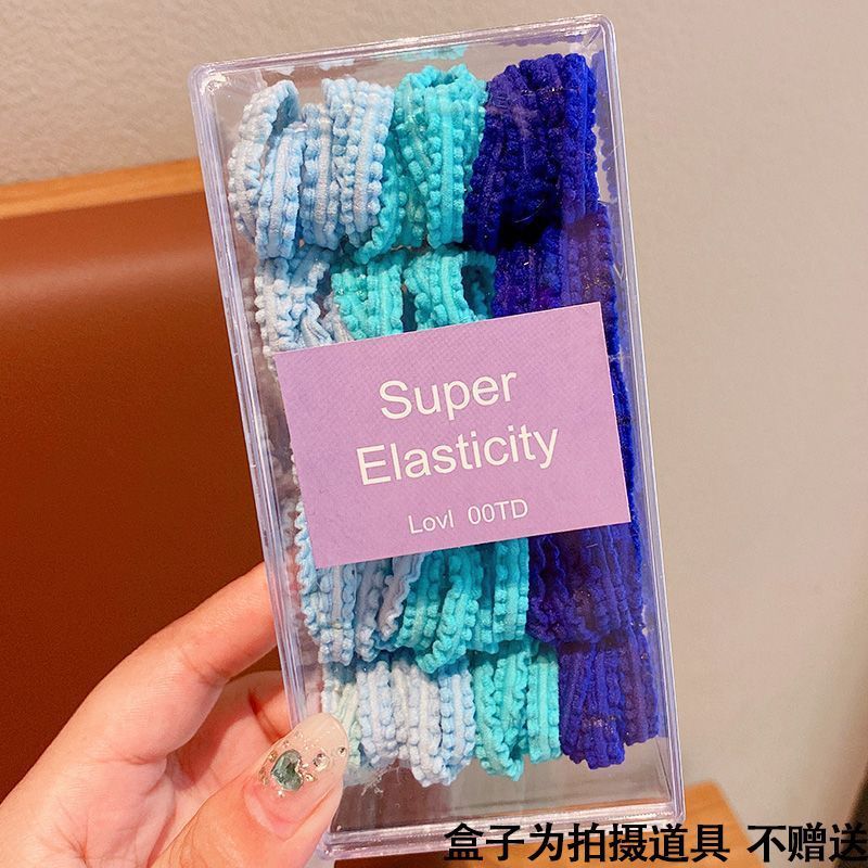 Correas para el cabello de los niños accesorios para el cabello de princesa de alto valor para las niñas pequeñas atar la cuerda para el cabello sin dañar la banda de goma del cabello nueva cuerda para la cabeza de color caramelo