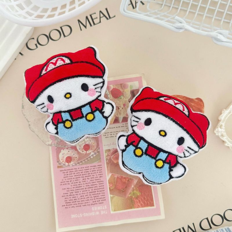 优鑫卡通创意玩偶马里KT少女心玩具公仔可爱发夹头饰儿童服装配饰|undefined