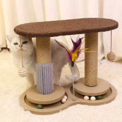 猫の棚の猫の巣の一体の剣麻の四季の通用の小型の敷地を占有しません。