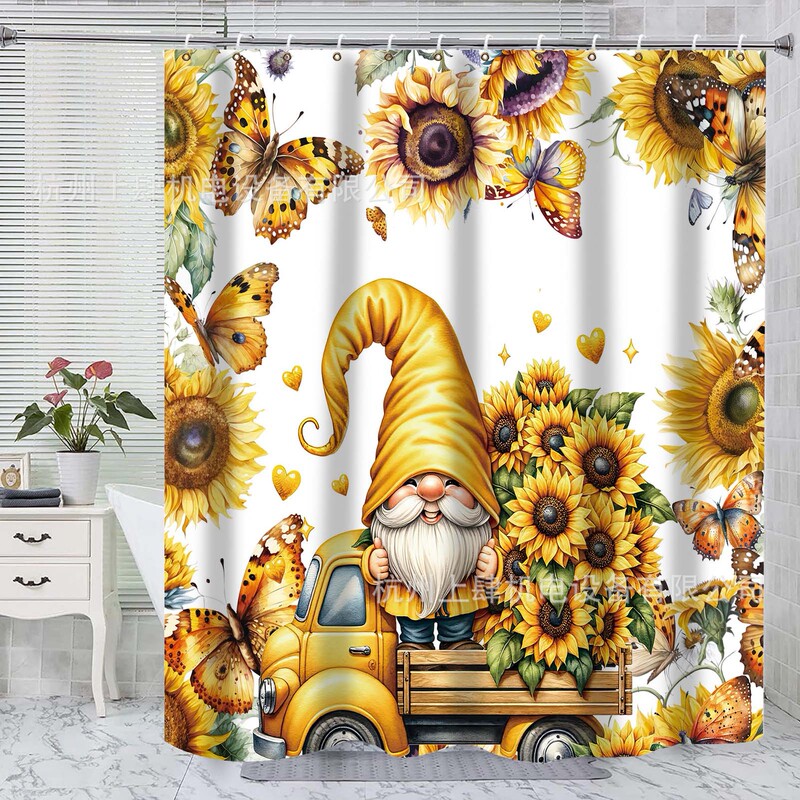 Amazon's New Sunflower Elf Shower Curtain, Shower Tent, Children's Shower Room Partition Curtain, Shower Cover Cloth, Curtain, Door Curtain Amazon's New Sunflower Elf Shower Curtain, Shower Tent, Children's Shower Room Partition Curtain, Shower Cover Cloth, Curtain, Door Curtain