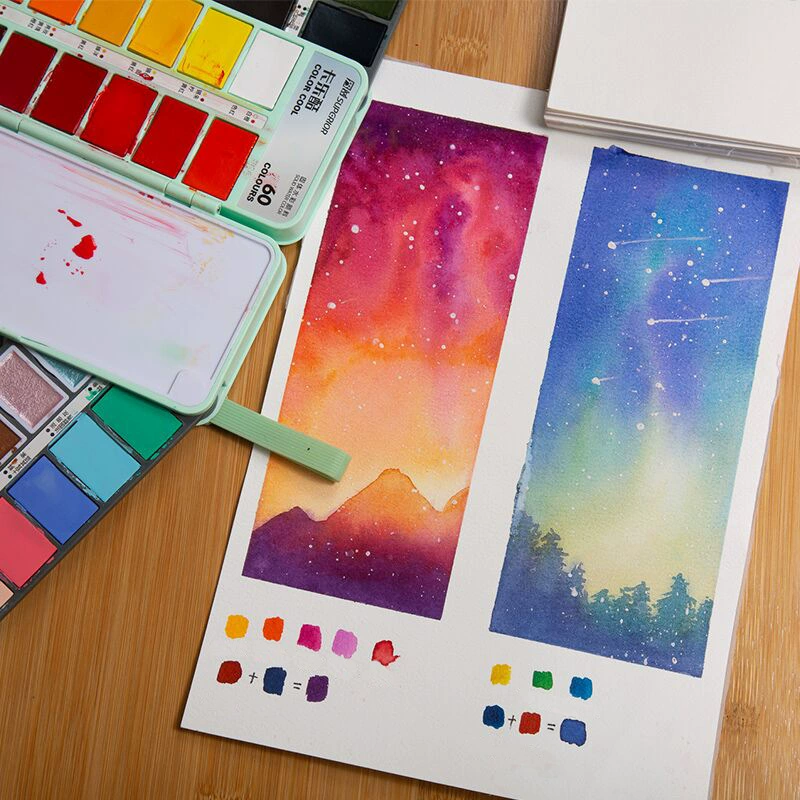 秀普 Pigment watercolour, art set, 36, 60 colors