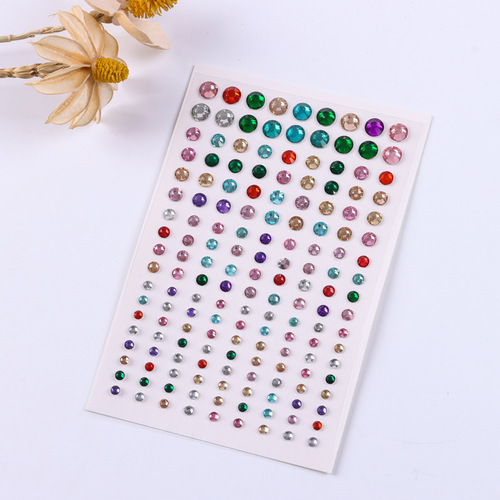 Amazon DIY children's eye diamond stickers face eyebrow diamond stickers acrylic masquerade diamond stickers
