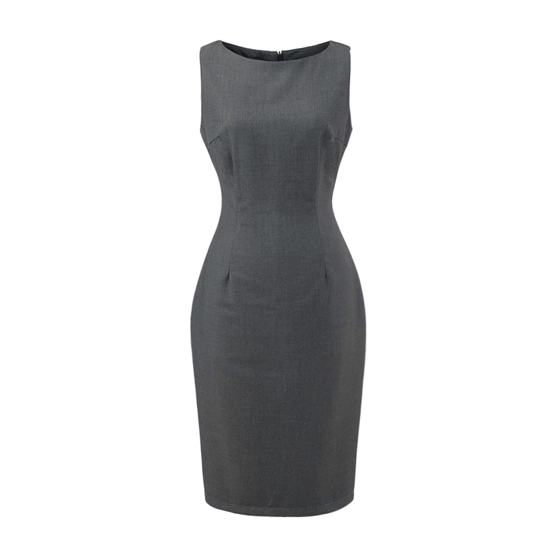 AP25215-25 Korean Style Siren Style Rachael Suit Split Sleeveless Vest dress Long Dress