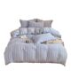 Retro Style Cotton Four-Piece Set Striped Plaid Pure Cotton Washed Cotton Bed Sheetss and Quilt Cover Simple Dormitory Three-Piece Set Wholesale