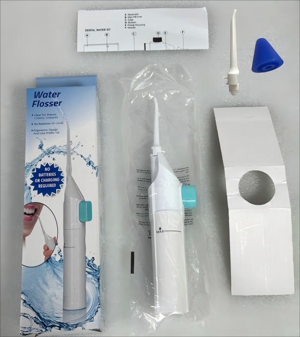 Caja de color con boquilla de fijación blanca sin logotipo + boquilla de fijación + boquilla de lavado de nariz