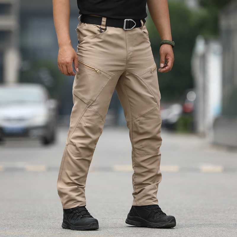 Pantalones tácticos de punto de fábrica, pantalones para hombres, pantalones para fanáticos militares, pantalones de entrenamiento al aire libre, pantalones de senderismo de camuflaje de otoño e invierno, cónsul resistente al desgaste