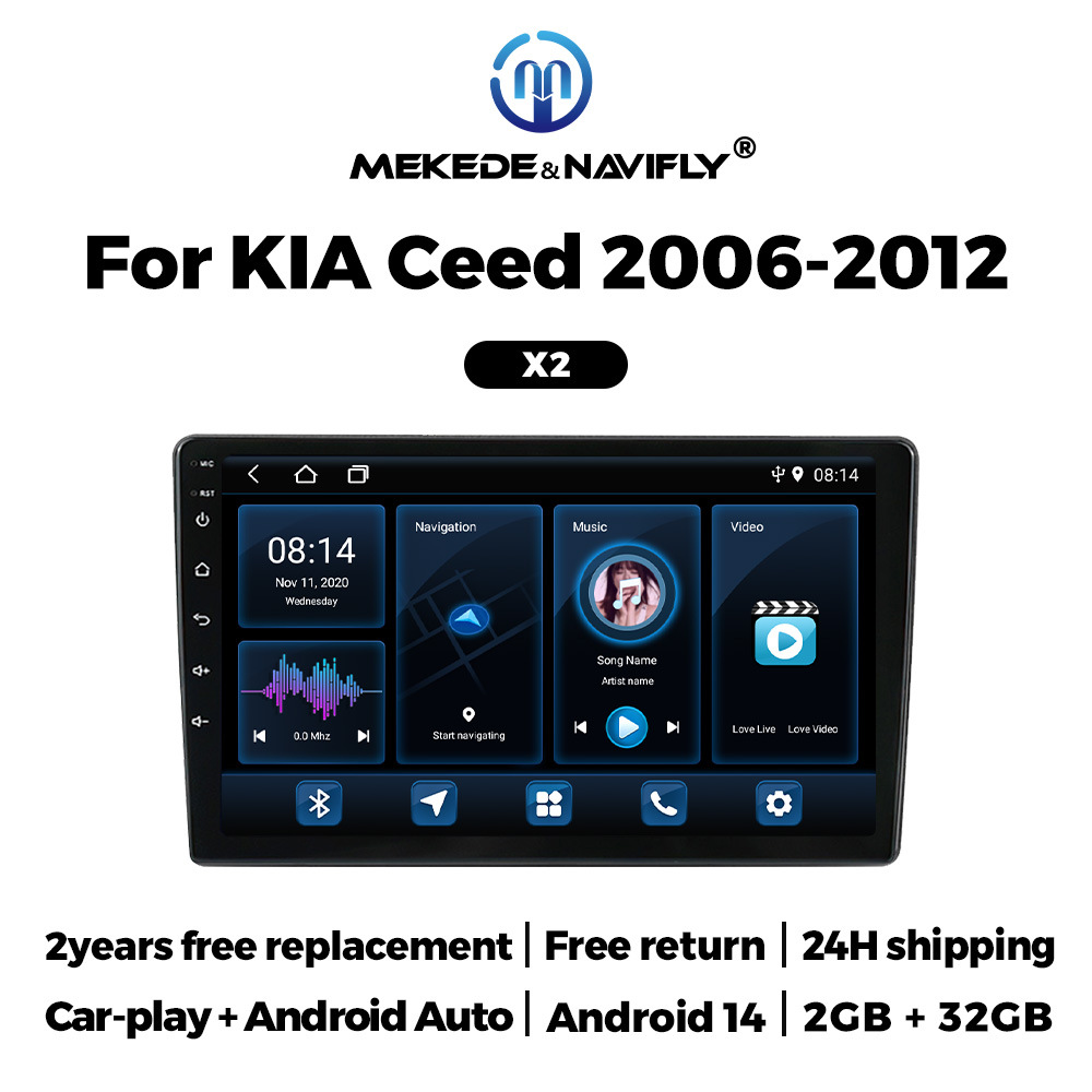 Suitable for Kia Ceed 2006-2012 Android car GPS navigation MP5 Bluetooth player Carplay 3