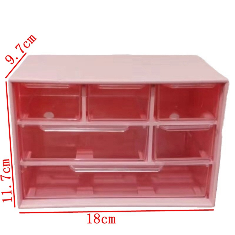 恵司ビーズ収納ボックスビーズアクセサリーデスクトップ透明引き出し式九宮格装散ビーズ収納ボックス