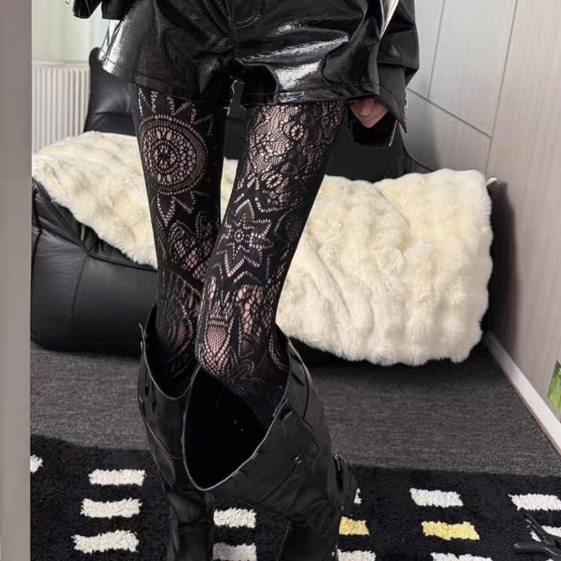 Jk Fishnet Stockings Lace Stockings Black Silk Cut Out Pantyhose Anti-Snatch Stockings Beautiful Legs Sexy Retro Flower Vine Dark Jk Fishnet Stockings Lace Stockings Black Silk Cut Out Pantyhose Anti-Snatch Stockings Beautiful Legs Sexy Retro Flower Vine Dark