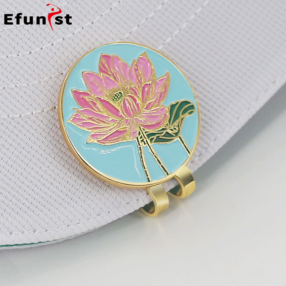 클립 녹색 공 로고 액세서리와 골프 캡 클립 새로운 마크 연꽃 자기 금속 절묘한 마크