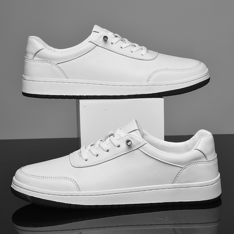 Baskets homme blanches respirantes décontractées pour été_voghion.com