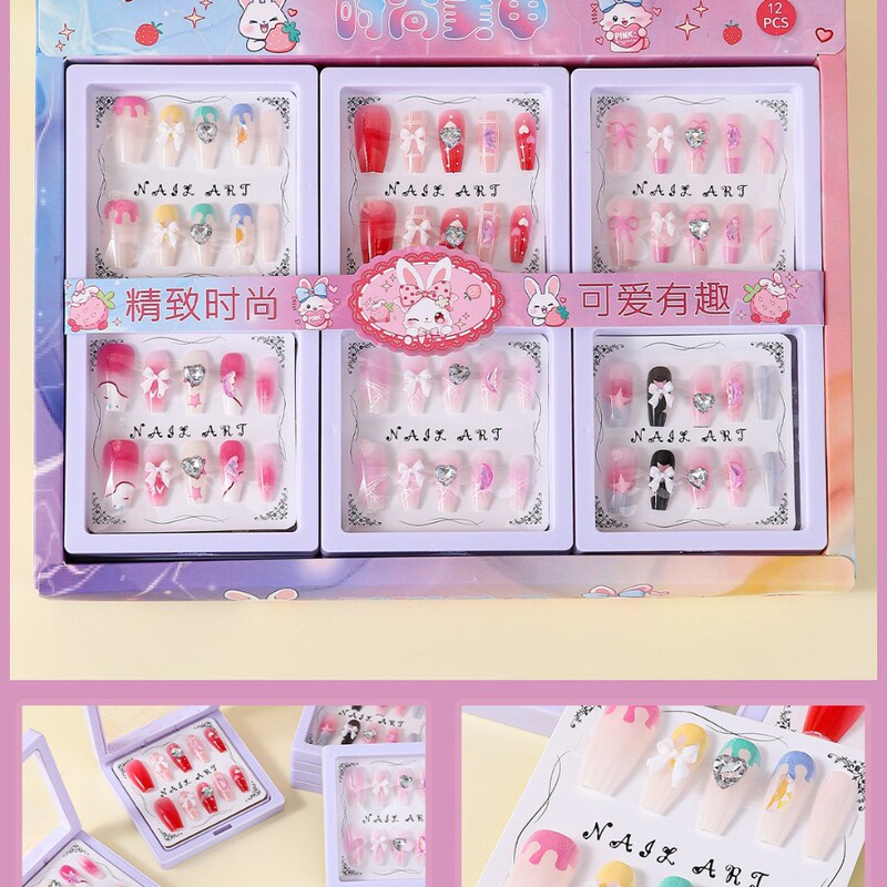 2014 Model Priced at 12 Boxes for Wholesale, Suitable for Street Vending, Cute Wearable Nails, Nail Art, Stationery Store, Small Shop 2014 Model Priced at 12 Boxes for Wholesale, Suitable for Street Vending, Cute Wearable Nails, Nail Art, Stationery Store, Small Shop