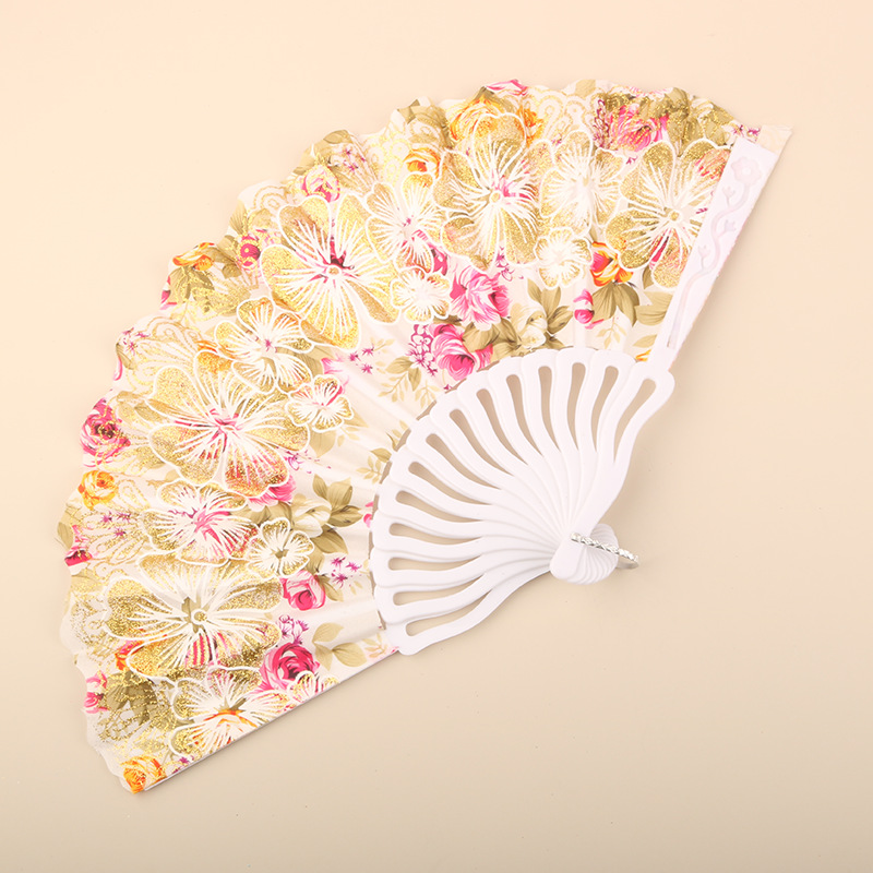 Abanico Plegable de Encaje de Plástico, Estampado, para Danza image 121