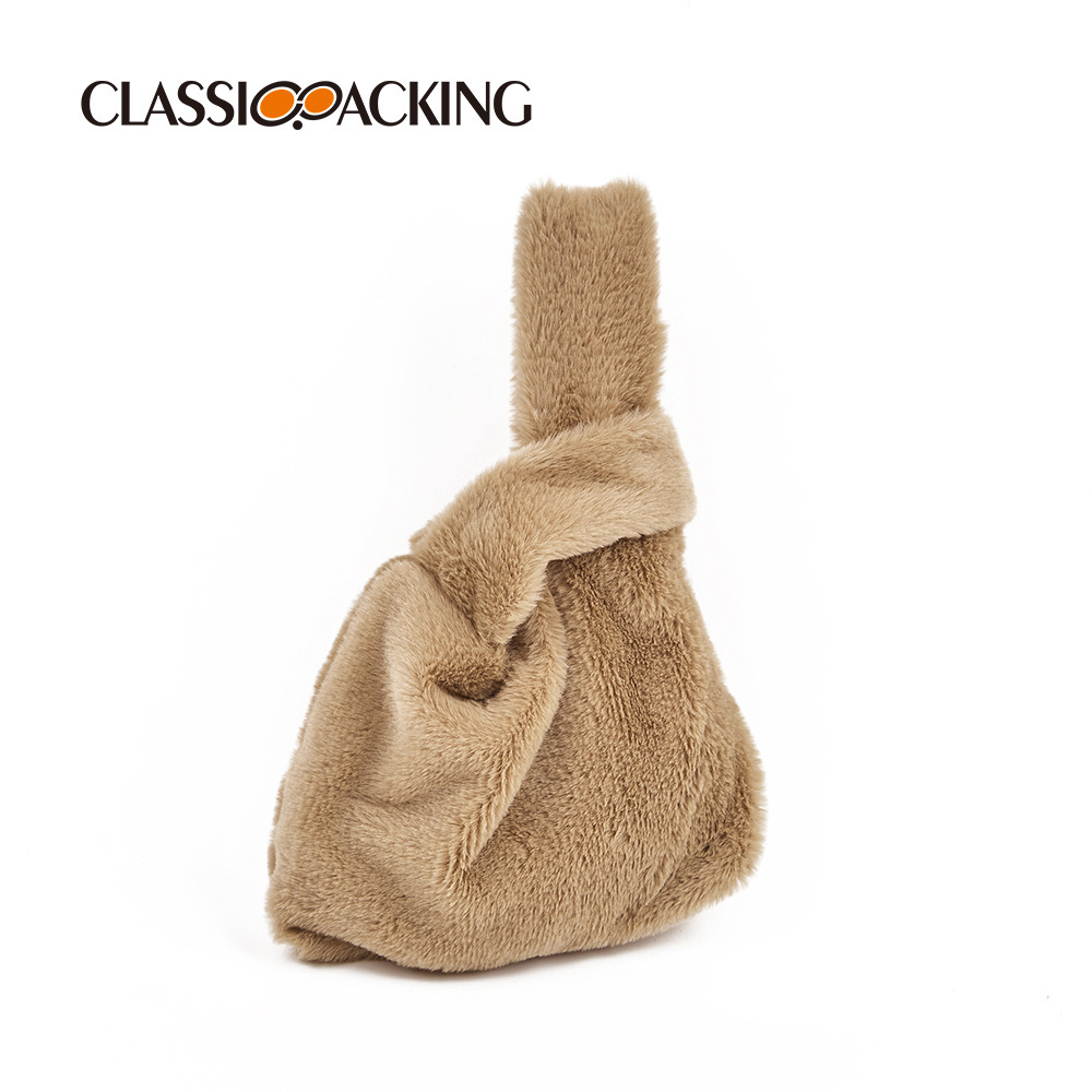 2023 modelos de otoño e invierno, bolsos de felpa portátiles, bolsos de mujer, bolsos pequeños de todo fósforo de moda, bolsos de lana, logotipos imprimibles