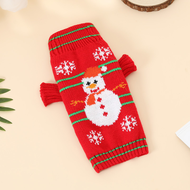 Transfronterizo de Navidad lindo suéter cachorro Otoño e Invierno ropa para mascotas pequeño perro cachorro gato ropa muestra al por mayor