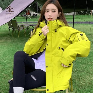 Jacket Women's 2025 New Spring and Autum Couple Style Outdoor High-End Small Mountaineering Jacket Hooded
