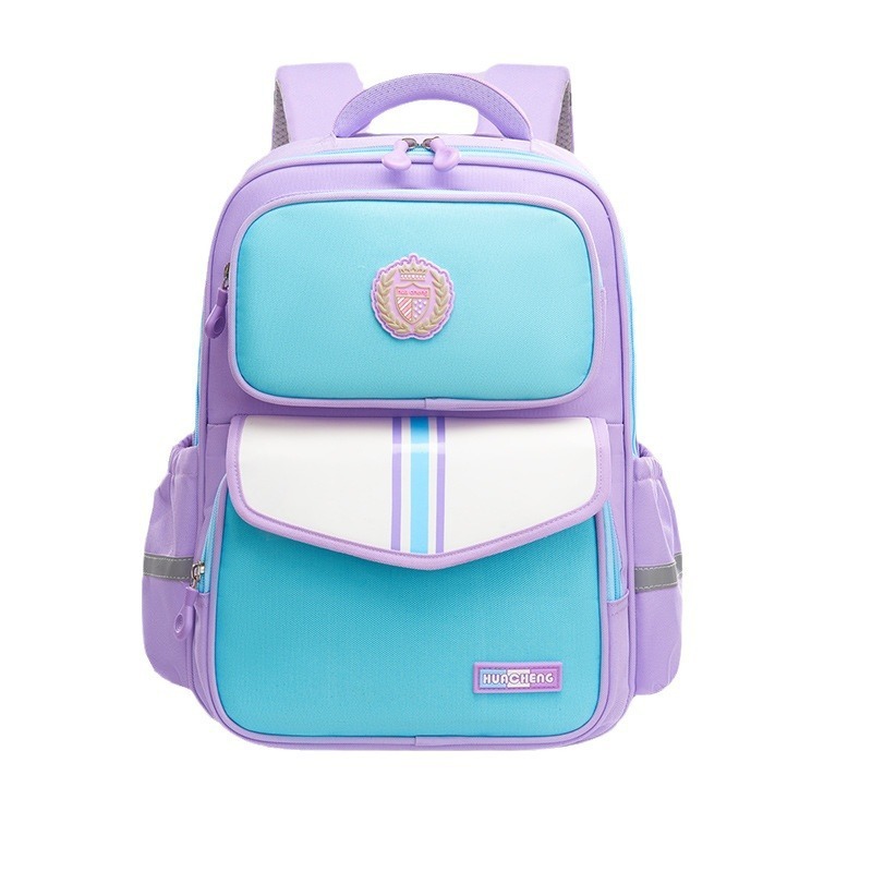 Mochila de escolares para niños de primaria 1 a 6 grados mochila de hombro de estilo británico de gran capacidad de protección contra derramamientos de aguas para reducir la carga