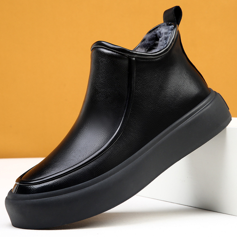 HZ2066 가죽 블랙(퍼 일체형 안감)