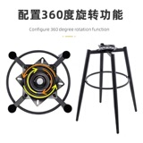 Итальянские барные стулья, современный простой домашний светильник, роскошный элитный железный вращающийся барный стул со спинкой, высокий табурет