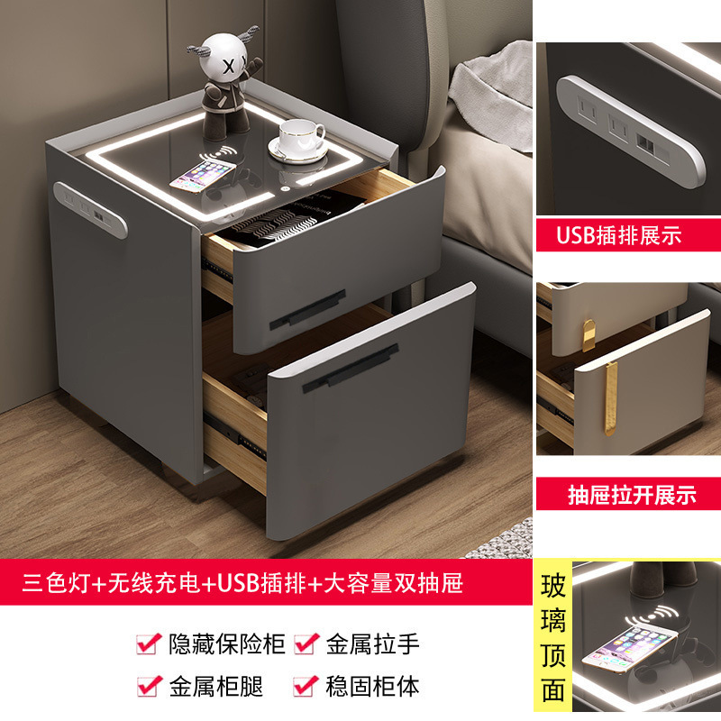 라이트 그레이 스마트 서랍 모델 [금고 제외] - 가로 40 * 깊이 40 * 높이 45 cm