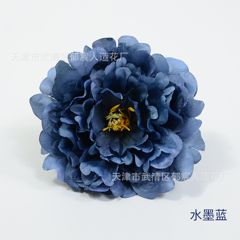 Flores de peonía artificiales para decoración de bodas, paredes de flores, arreglos florales, decoración de mesas, cabezas de flores de peonía exclusivas para comercio transfronterizo