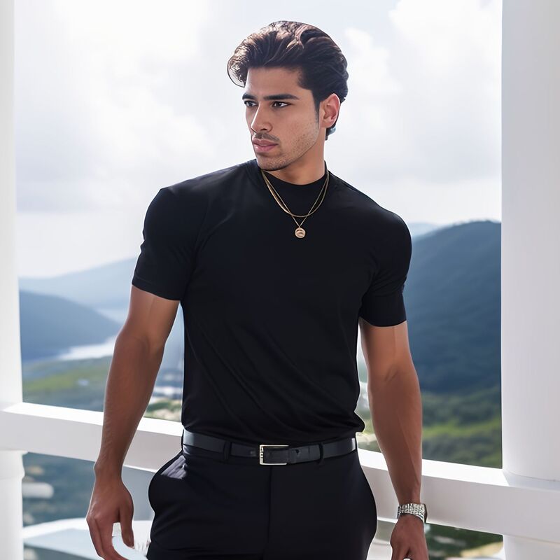 Solona Cool Burst Sleeve T Men's Casual Solid Color Short Sleeve Sports Fitness Quick-drying Round Neck Summer New Top Solona Cool Burst Sleeve T Men's Casual Solid Color Short Sleeve Sports Fitness Quick-drying Round Neck Summer New Top