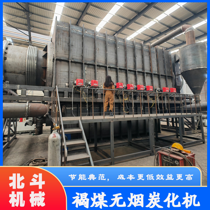 褐煤专用干馏设备 高温裂解工艺提质改性 原煤无烟型炭化炉 b