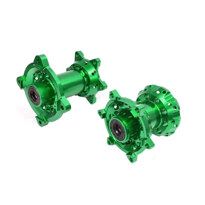 Off-Road Motorcycle Modification Accessories Suitable for Kawasaki Klx140 Front and Rear Thickeneded 36-Hole Hub Cnc Hub Core Hub (Motorcycle wheel hub) - a-set-of-front-and-rear-green-wheel-hubs