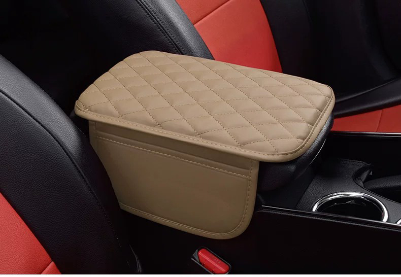 Car center console mat, armrest box mat, thickened and elevated support sponge mat, car interior storage and protection mat