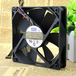 ԭ�bAVC 12cm12025 12V0.3A DA12025B12L P005�o��4�PWM�L��