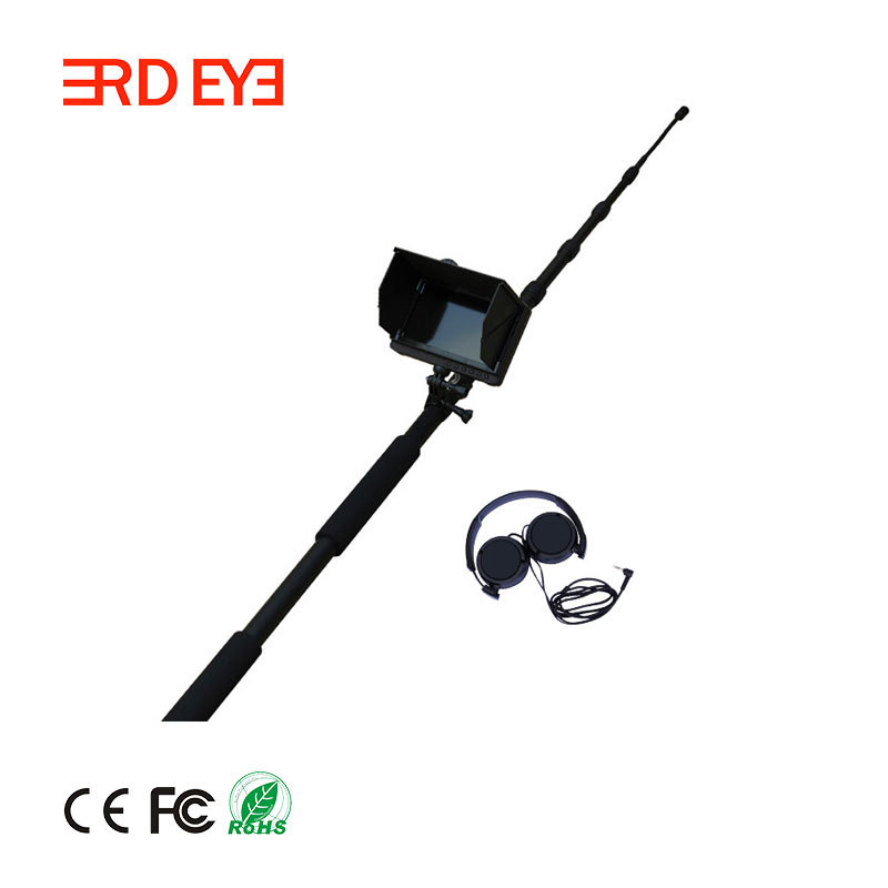 便携式5米伸缩杆500万高清检测救援工具   音视频红外生命探测仪