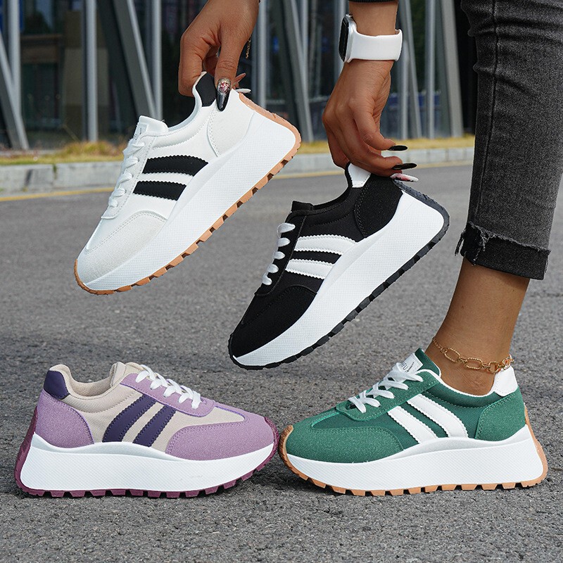 Cross-Border Foreign Trade Large Size Sneakers, One-Piece Drop-Shipping Sports Shoes, Thick-Soled Height-Increasing Casual Shoes
