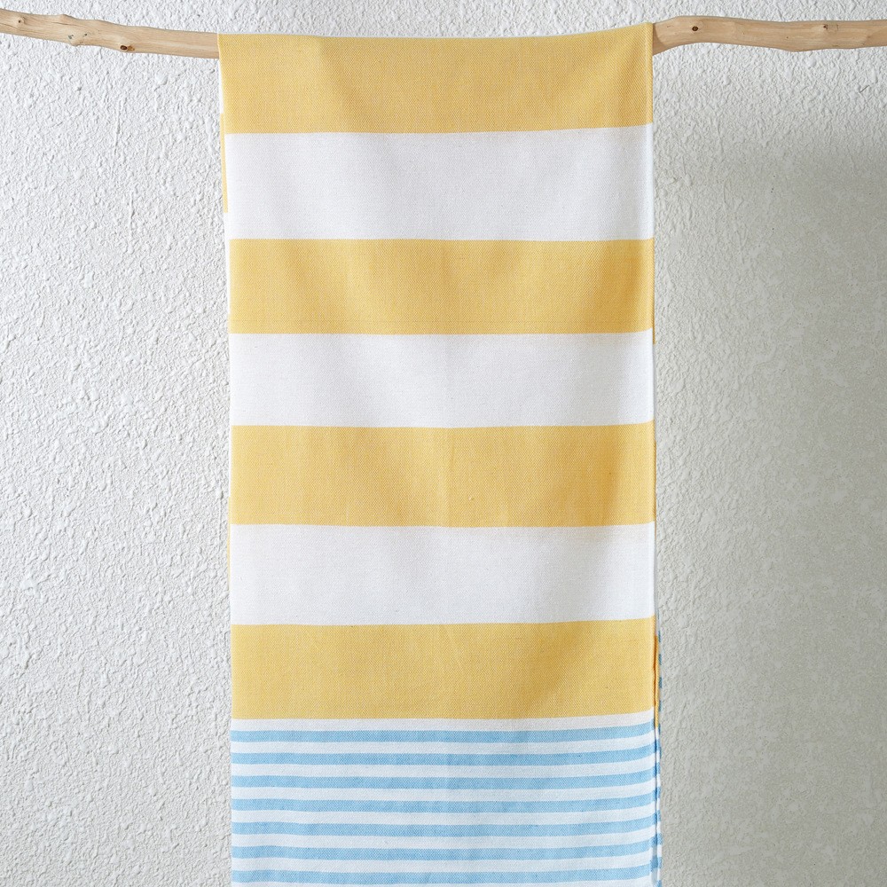 Toalla turca de algodón teñido en hilo, manta de playa de secado rápido con rayas