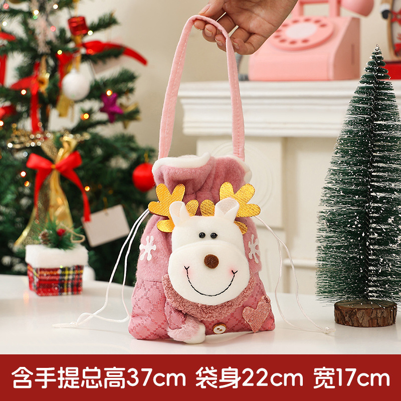 新しいクリスマス装飾プレゼント袋クリスマスキャンディギフトバッグ平安夜口手提げリンゴ袋卸売り|undefined