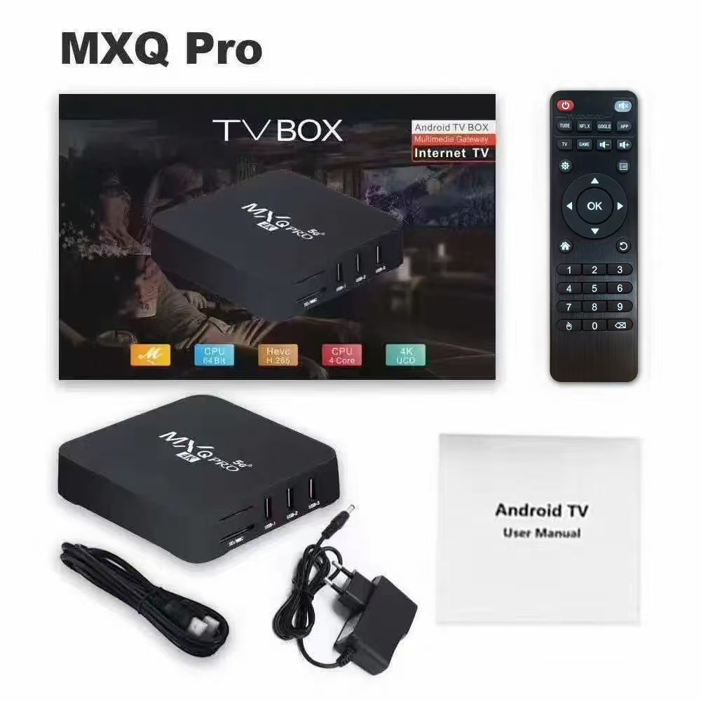 Comercio exterior doméstico inteligente wifi reproductor de red 2024 nuevo set-top box de televisión voz inteligente
