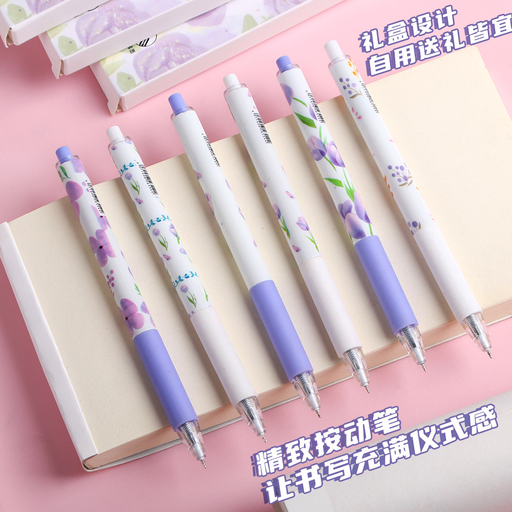 Rose Boxes Stud High Face Value ST Head Quick Seek Water-based Pluma Office Firm Pluma Papelería al por mayor