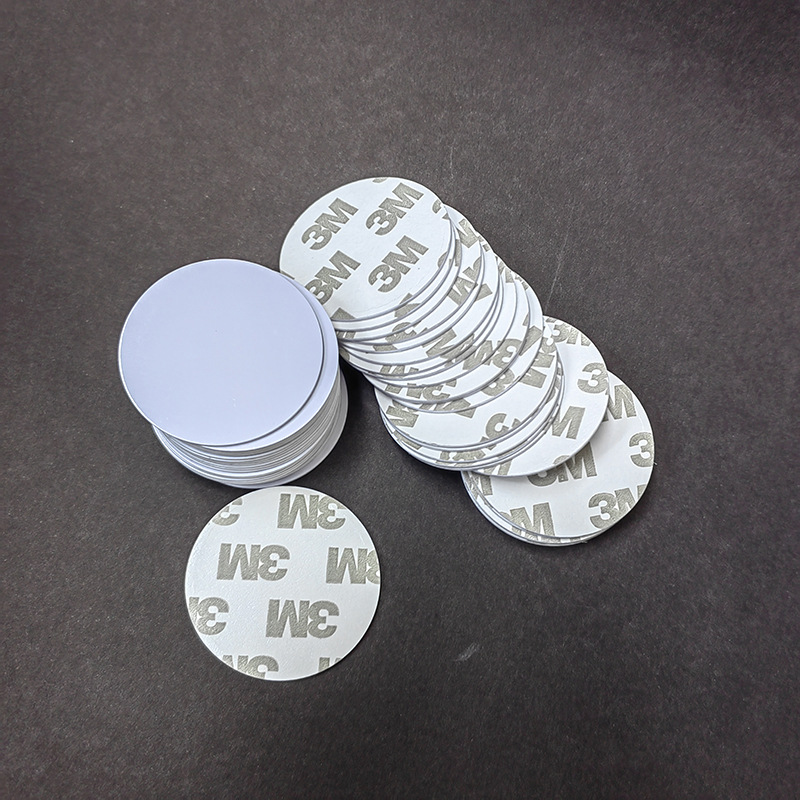 高频rfid抗金属圆形钱币卡电梯NFC巡检智能水杯玩具IC感应圆币卡