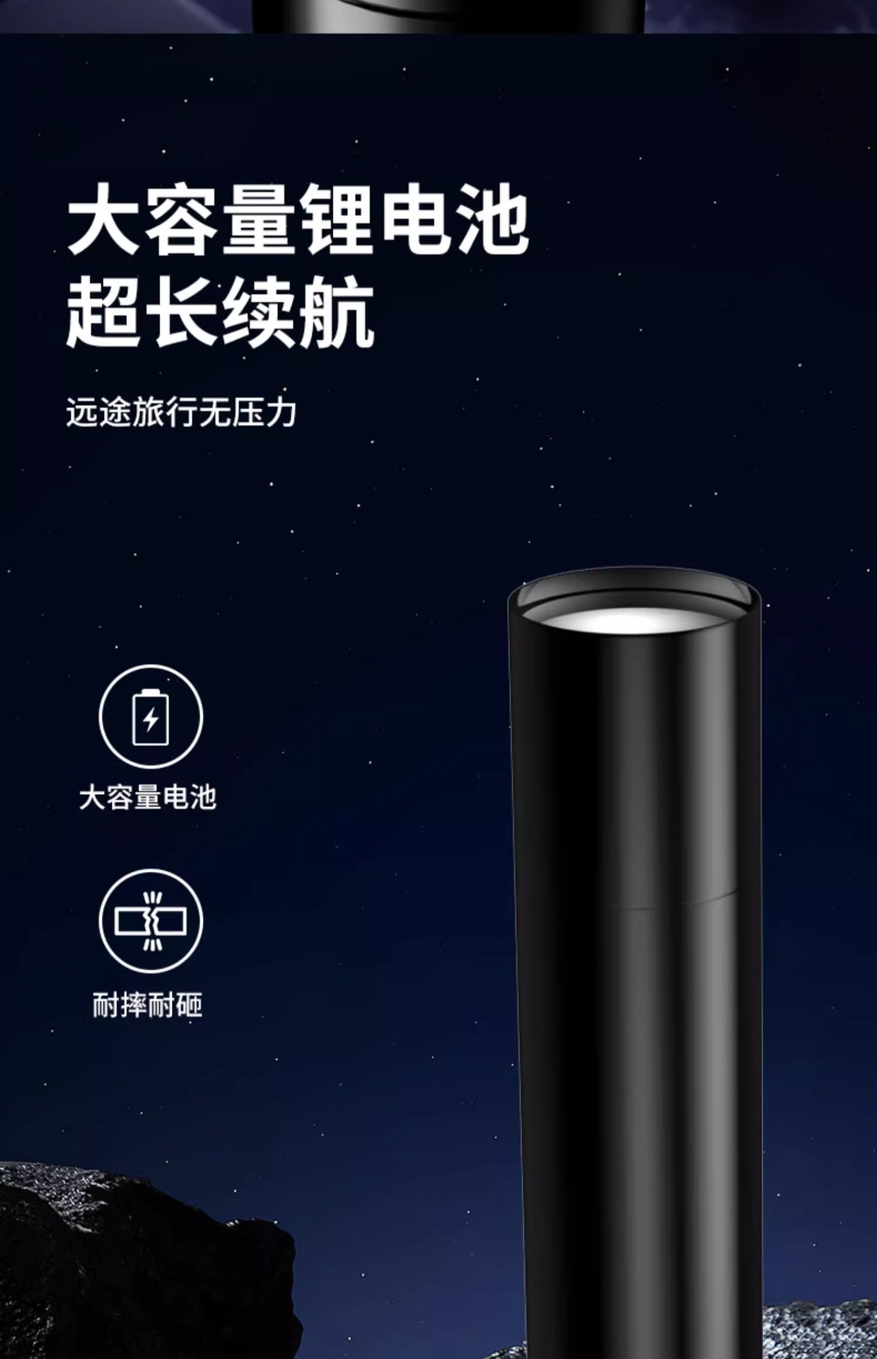 USB Rechargeable Multifunctional Small Flashlight for Home Use, Portable Led Mini Strong Light Waterproof