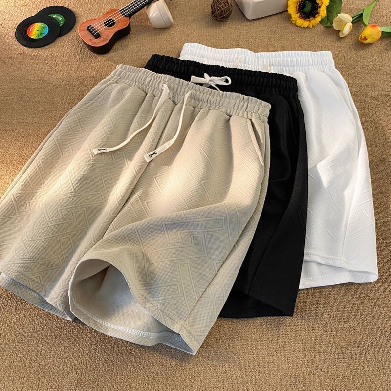 Men's Korean Style Stretch Shorts | Lightweight Breathable Athletic Casual 5-Pocket Shorts For Summer_viptrois.com