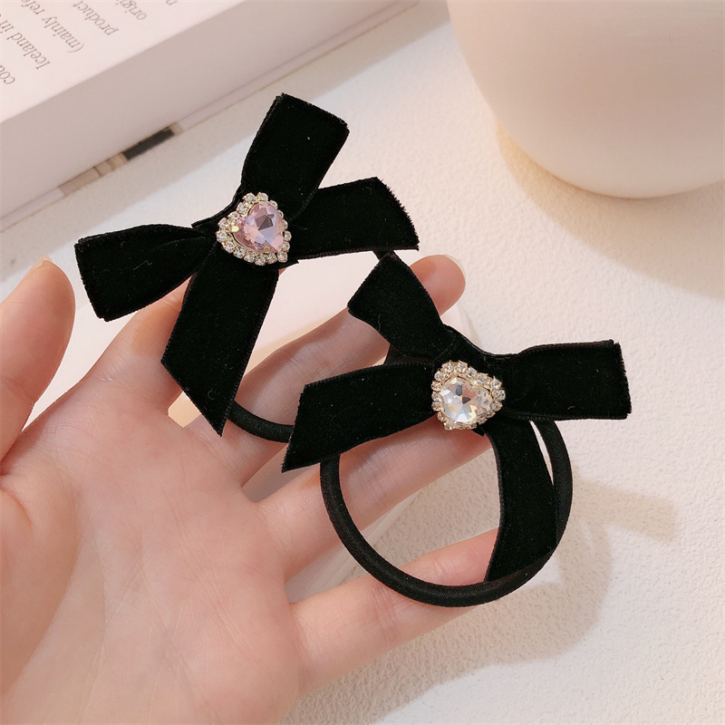 Arco francés amor anillo de cabello coreano simple tocado temperamento retro correa de cabello cuerda de cabello arco