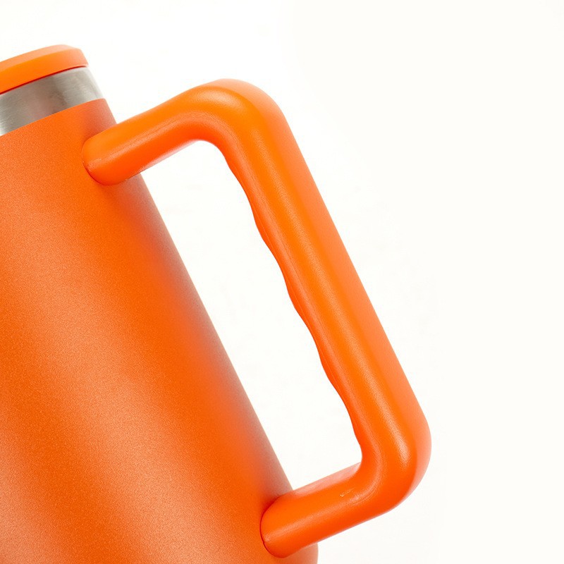 Taza de vacío de acero inoxidable 304 transfronterizo 40Oz con mango Taza de helado de paja Taza de coche de gran capacidad al aire libre